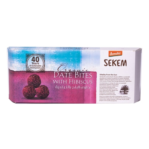 Sekem Dates Bites with Hibiscus - 120 gm