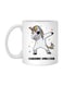 Giftex Funny Dabbing Unicorn Printed Mug White/Black 11.5X10.5X10.5cm