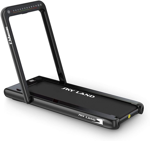 Skyland 2 in 1 Treadmill Machine Walking Pad &amp; Running Pad with Remote Control and Bluetooth Speaker -Motor =2.25 HP- 4 HP peak-EM-1282-H(Black)