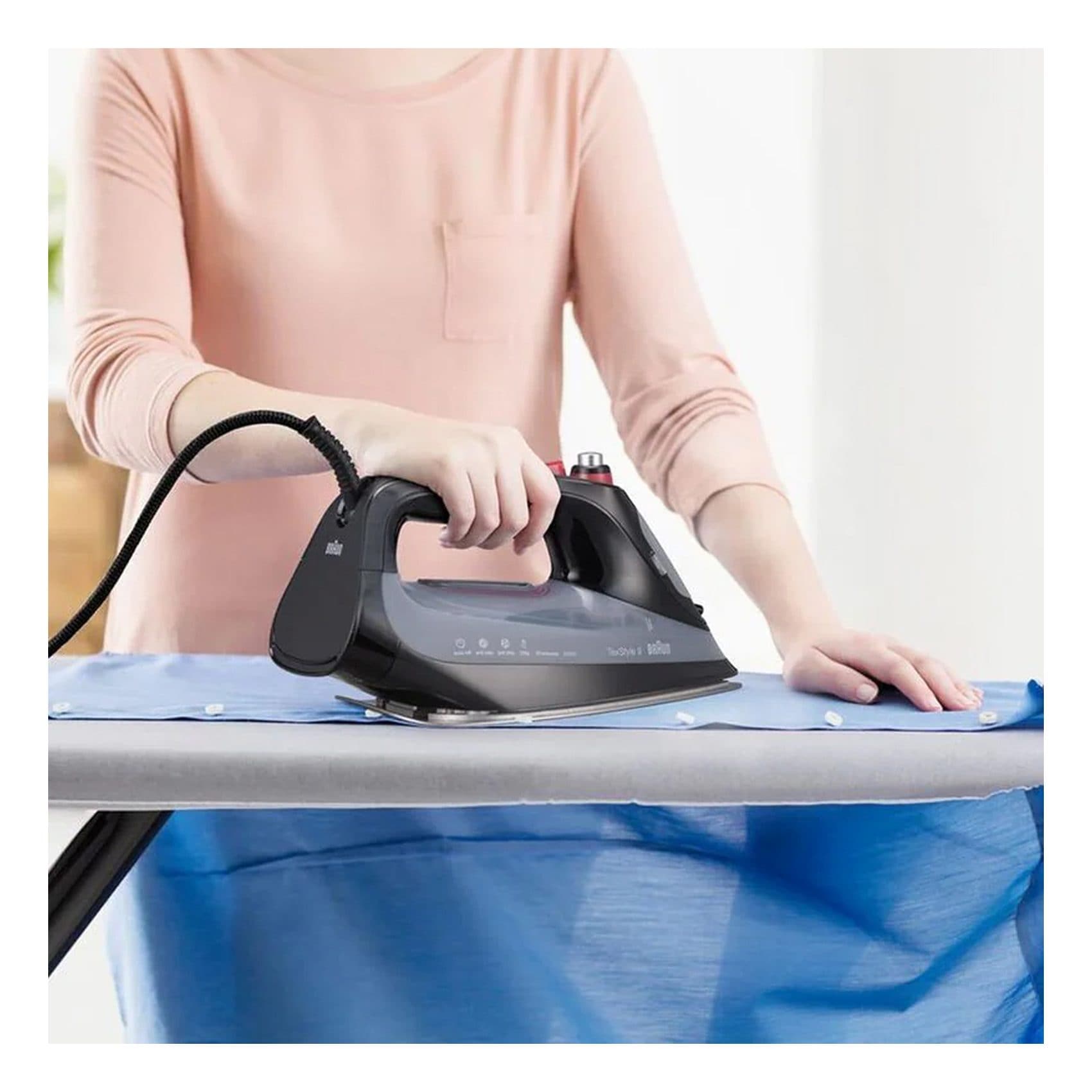 Buy Braun TextStyle 9 Steam Iron 3100W SI 9281 Black Online Carrefour UAE