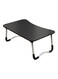 Generic W-Leg Type Foldable Lap Desk With Non-Slip Mat And Card Slot Black/White