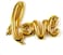 Party Time Gold Cursive Love Foil Balloon, Valentines Day Balloons Mylar Love Shaped Balloons for Valentines Day Decorations   Love Balloon for Proposal, Wedding and Anniversary Decorations