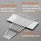 Flat Stainless steel BBQ Skewer with Tube, Reusable Needle Stick for Grilling - Barbecue Accessories (35 cm)