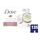 دوف لوح صابون  للعناية النقية بالزيتون وحليب جوز الهند بالقشطة 135 غرام  - وردي