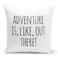 Loud Universe - Adventure Quote 16x16 Inch Throw Pillow Finding Nemo Quote White Pillow With Stuffing