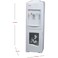Nobel 2 Taps, Hot And Cold Water Dispenser Free Standing, Cabinet NWD1560 White