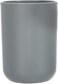 Plastic Tumbler for Bathroom, Grey, 7.3 x 7.3 x 10.3 centimeters