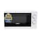 Geepas GMO1894 20L Microwave Oven, 1200W Solo Microwave with 6 Power Levels and a Timer, Cooking Power Control with 2 Rotary Dials &amp; Defrost Settings, White, 2 Year Warranty