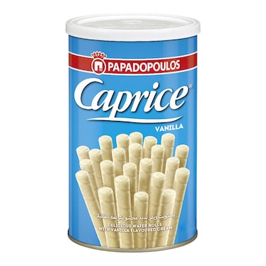 Papadopoulos Caprice Vanilla Wafer Rolls 115g