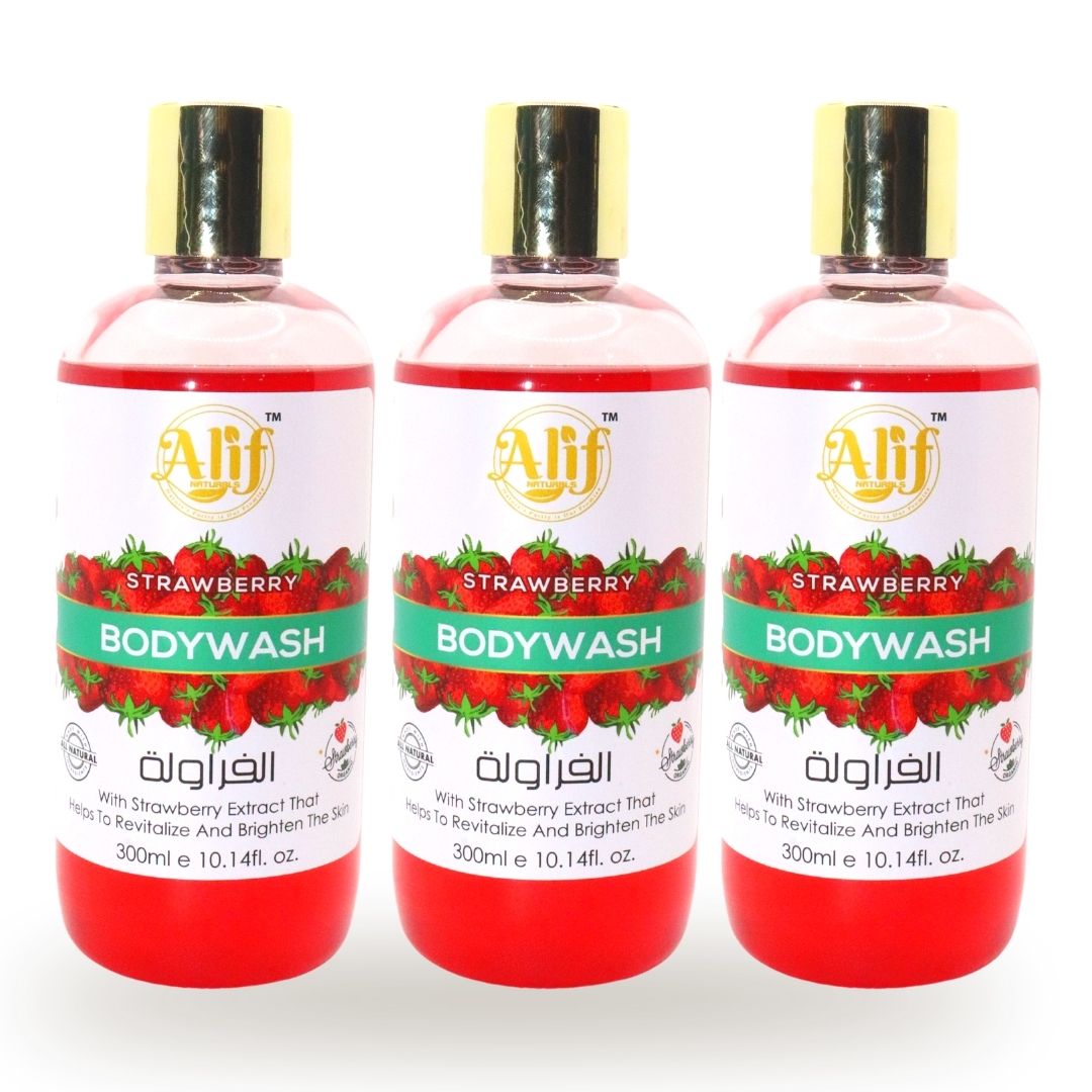Buy Alif Naturals - Strawberry Body Wash Online | Carrefour UAE