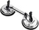 ABBASALI Glass Suction Cups Lifter, Heavy Duty Aluminum Double Vacuum Handle Glasses Tile Lifter Puller Gripper Plate/Pad (clarke with certificate)