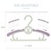 Uaejj Extendable Baby Hangers, Baby Clothes Hangers, Adjustable Infant And Toddler Hangers, Non-Slip Children Coat Hanger Infant Pant Hanger Children Clothes Hangers, 20Pcs (Pink)