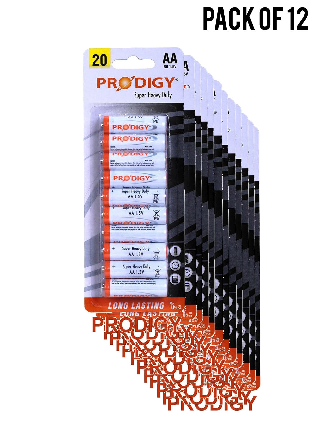 Buy Prodigy Super Heavy Duty R6PVC 15V AA20 Value Pack of 12 Online ...