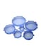 Generic 6-Piece Stretchable Fresh Food Cover Lids Blue