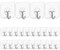 Lavish Adhesive Hooks Kitchen Wall Hooks- 24 Packs Heavy Duty 13.2Lb(Max) Nail Free Sticky Hangers With Stainless Hooks Reusable Utility Towel Bath Ceiling Hooks