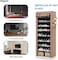 10-Tier Shoe Rack, Shoe Storage, Shoe Rack 58 x 28 x 160 cm, for approx. 27 Pairs of Shoes, DIY, Slim, Made of Non-Woven Fabrics (brown)