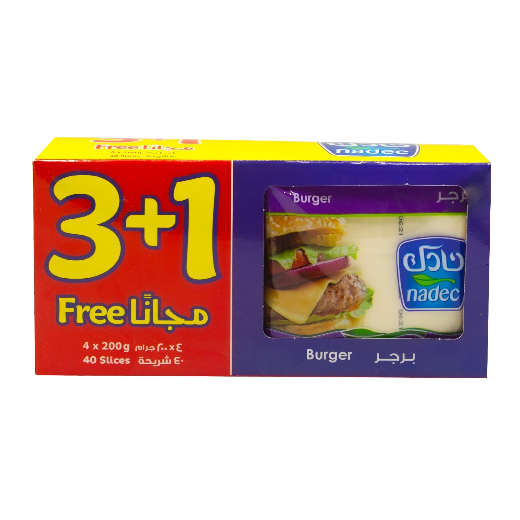 نادك جبنة شرائح 200 جرام × 4