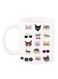 Printed Coffee Mug White/Red/Yellow 12ounce