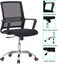 I@Home Office Chair, Lumbar Support Mesh Office Computer Swivel Desk Task Chair, Ergonomic Executive Chair With Armrests (B-Black)