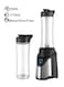 Sonashi Sports Blender And Smoothie Maker 570 Ml 300 W Sb-184, Black/Silver/Clear