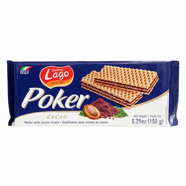 Gastone Lago Poker Cocoa Wafer 150g