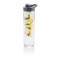 Hans Larsen Fruit Infuser Water Bottle BPA-Free Fruit Infusion Sports Bottle - Flip Top Lid, Made of Durable Tritan (Transparent) - 800ml