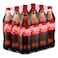 Coca-Cola Original Taste Carbonated Soft Drink Pet Bottle, 1L Pack of 12