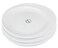 Shallow Bone China Tiffany Plate, White, 18cm, JX113-A001-06, 3 Pcs Set