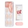 Kiss Impress Colour Press-On Manicure Coffin Shape False Nails 86735 Medium Serendipity 30 PCS