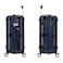Eminent Hard Case Travel Bag Cabin Luggage Trolley Polycarbonate Lightweight Suitcase 4 Quiet Double Spinner Wheels With Tsa Lock KJ97 Night Blue