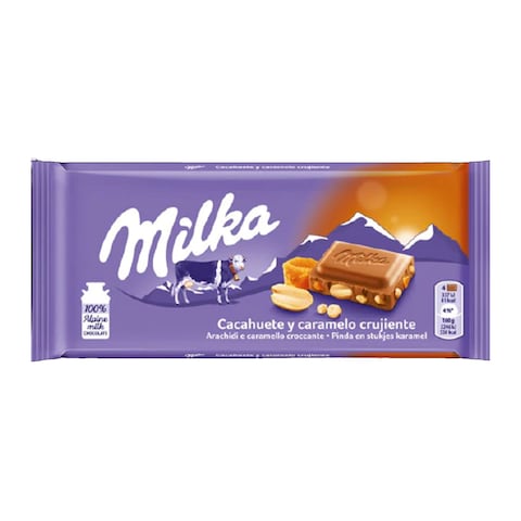Milka Peanuts Coffee Caramel Choco 90G