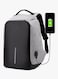 Generic Anti Theft Laptop Backpacks With USB Charging 15.6-Inch Grey/Black