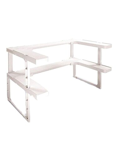 Generic Shelf Stackable Spice Rack Organizer White 7.2X33X28.6cm
