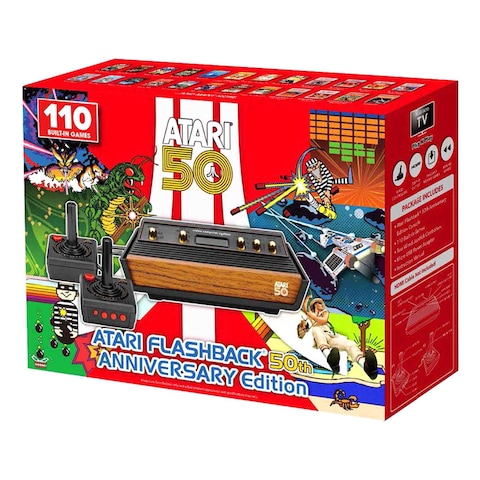 Atari Flashback 50th Anniversary Edition Console With 110 Built-In Games Black