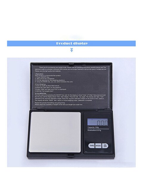 Voberry - Professional-Mini Digital Jewelry Weighing Scale Tjj80620104Bk_U00491 Black