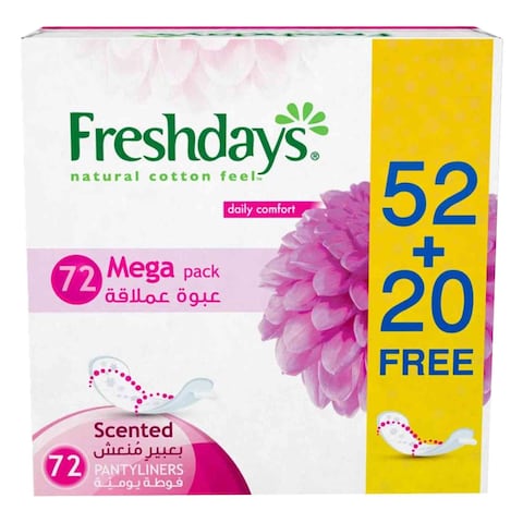 FRESHDAYS N/SCENTED 72S