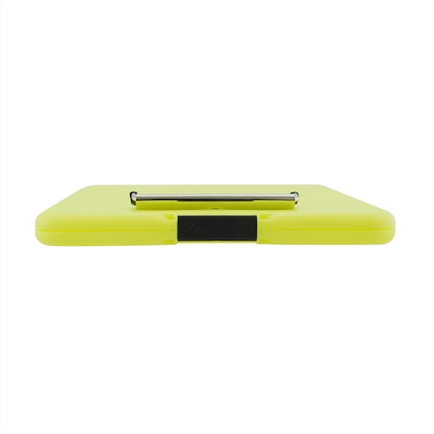 Saunders Hi-Vis Yellow SlimMate Plastic Storage Clipboard with Low Profile Clip - Portable Mobile Organizer for Home, Office, and Business Use (00573)