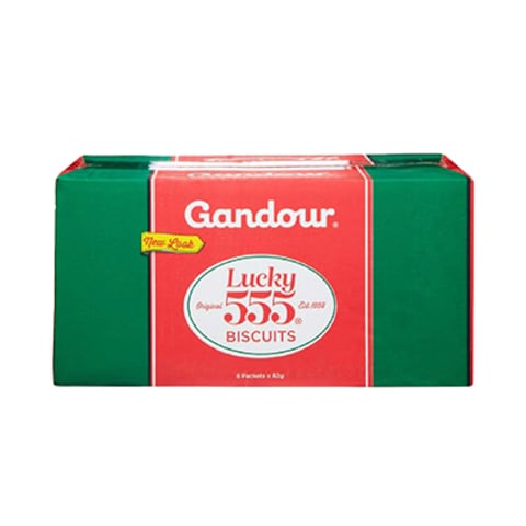 Gandour Lucky 555 Biscuits 82GRx8