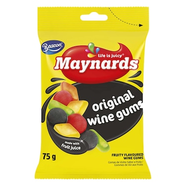 Maynards Mini Original Multicolour Wine Gums 75g