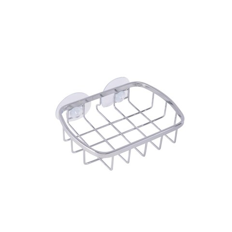 Interdesign Suction Soap Dish (12.9 x 12.7 x 11.4 cm, Silver)