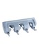 Sharpdo Wall Mounted Mop And Broom Holder Grey