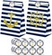 Sampartyshop Nautical Goodie Bags-24 Pcs Party Favors Candy Bags With Stickers, Goody Gift Treat Themed Birthday Supplies