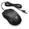 HP Wired Mouse - Black - 100
