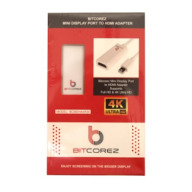 Bitcorez Mini Display Port to HDMI Adapter 4K UHD