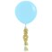 Creative Converting Baby Shower Decor Boy Latex Balloon with Tassel- 36-Inch Size- Blue