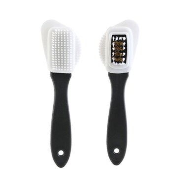 Silver Nubuck 4 Sides Shoe Cleaner Brush 1 Piece