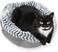 Soho Round Cat Bed For Indoor Cats, Ultra Soft Plush, Memory Foam, Machine Washable, Calming Cat Bed