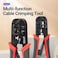 Vention RJ45 Crimping Tool Network Cable Crimper Cutting Tools Kits Crimping Stripper Punch Down RJ45, RJ12, RJ11 Ethernet Cable