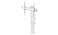 Bracket for TV, swivel, light grey, 37-55 "