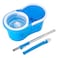Home 360 Spin Mop And Bucket With Stainless Steel Handle Blue